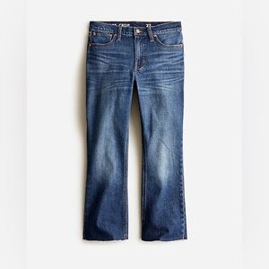 J. Crew 9" mid-rise demi-boot crop jean in Lantern wash